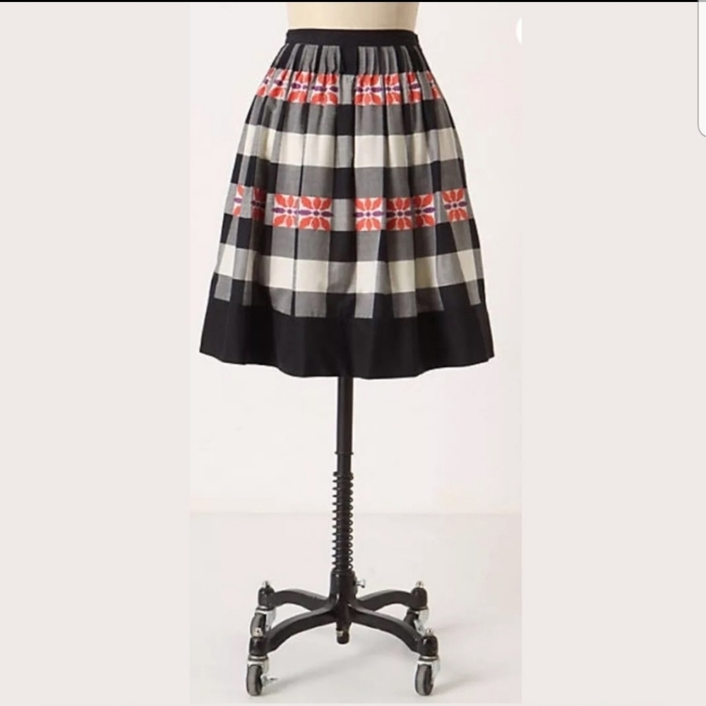 Anthropologie Floreat Do Si Do Skirt
